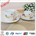 new design decal square porcelain tea set and coffee sets